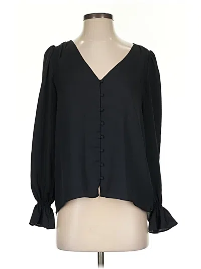 Pre-owned Joie 3/4 Sleeve Blouse In Black