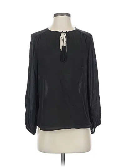 Pre-owned Joie 3/4 Sleeve Blouse In Black