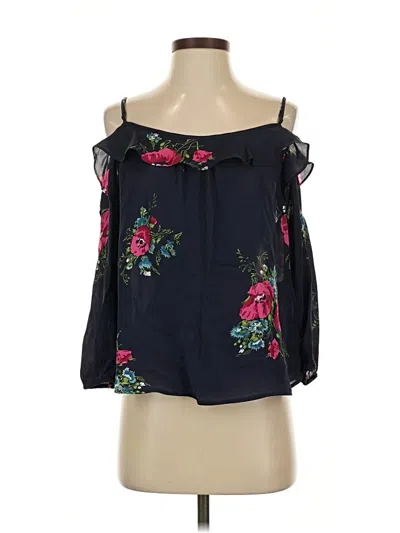 Pre-owned Joie 3/4 Sleeve Blouse In Black