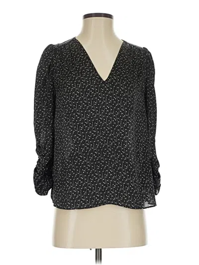 Pre-owned Joie 3/4 Sleeve Blouse In Black