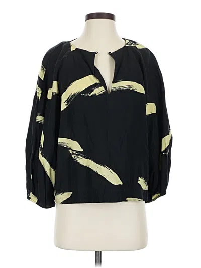 Pre-owned Joie 3/4 Sleeve Blouse In Black