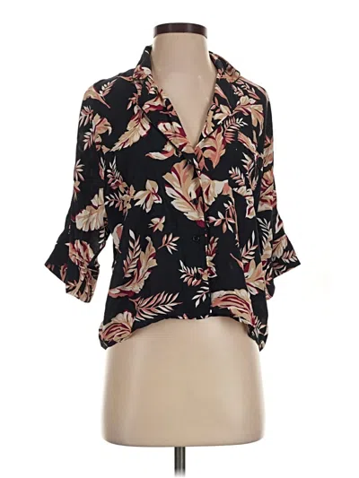 Pre-owned Joie 3/4 Sleeve Blouse In Black