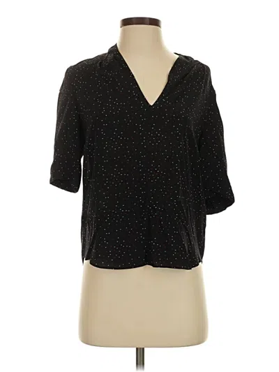 Pre-owned Joie 3/4 Sleeve Blouse In Black