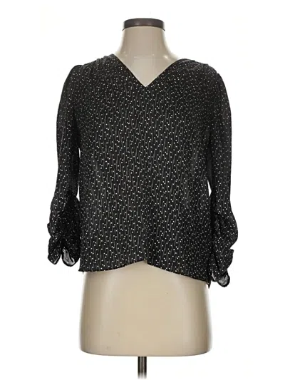 Pre-owned Joie 3/4 Sleeve Blouse In Black