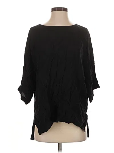 Pre-owned Joie 3/4 Sleeve Blouse In Black