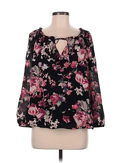 Pre-owned Joie 3/4 Sleeve Blouse In Black
