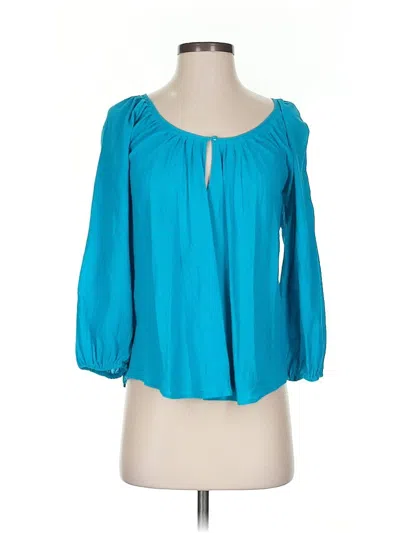 Pre-owned Joie 3/4 Sleeve Blouse In Blue