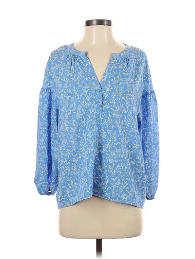 Pre-owned Joie 3/4 Sleeve Blouse In Blue