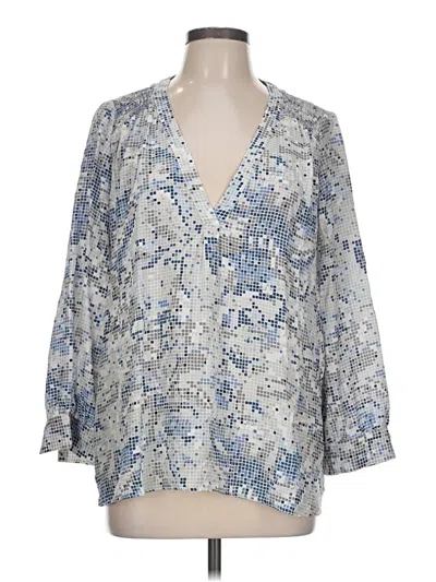 Pre-owned Joie 3/4 Sleeve Blouse In Blue