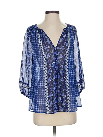 Pre-owned Joie 3/4 Sleeve Blouse In Blue