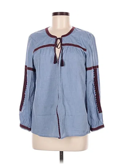 Pre-owned Joie 3/4 Sleeve Blouse In Blue