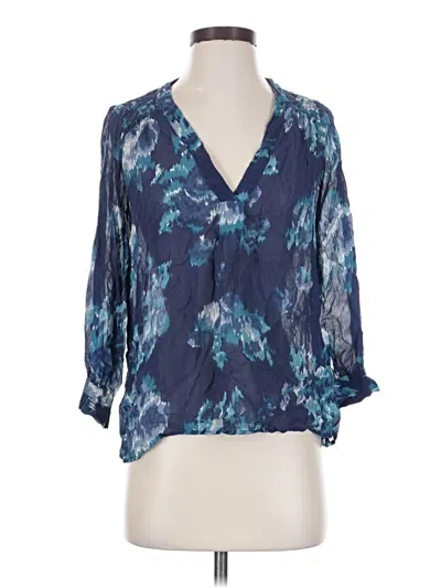 Pre-owned Joie 3/4 Sleeve Blouse In Blue