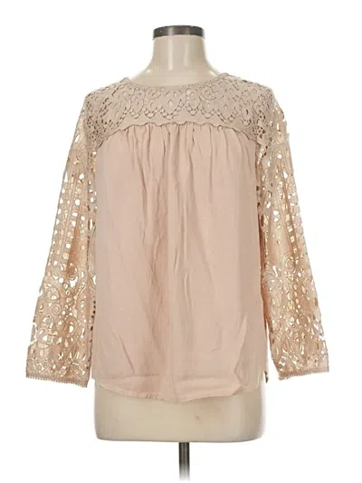 Pre-owned Joie 3/4 Sleeve Blouse In Brown