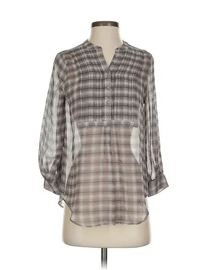 Pre-owned Joie 3/4 Sleeve Blouse In Gray