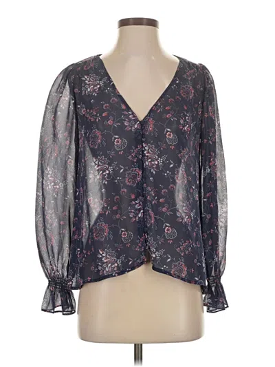 Pre-owned Joie 3/4 Sleeve Blouse In Gray