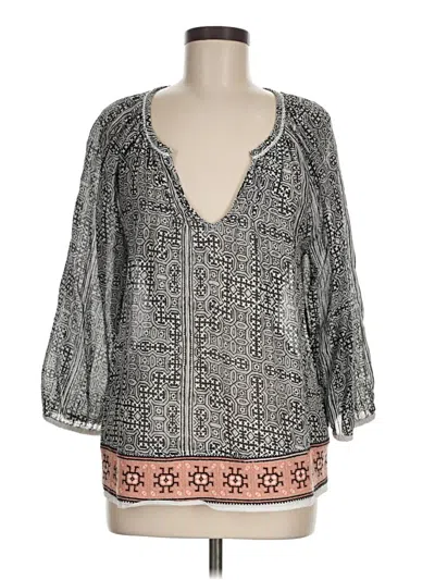 Pre-owned Joie 3/4 Sleeve Blouse In Gray