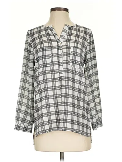 Pre-owned Joie 3/4 Sleeve Blouse In Gray