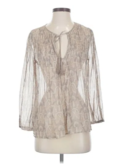 Pre-owned Joie 3/4 Sleeve Blouse In Gray
