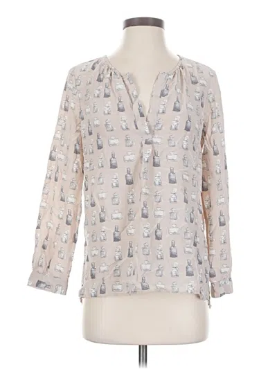 Pre-owned Joie 3/4 Sleeve Blouse In Gray
