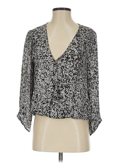 Pre-owned Joie 3/4 Sleeve Blouse In Gray