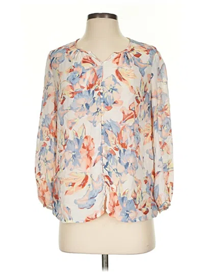 Pre-owned Joie 3/4 Sleeve Blouse In Ivory