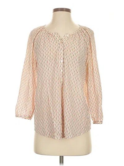 Pre-owned Joie 3/4 Sleeve Blouse In Ivory