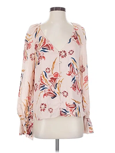 Pre-owned Joie 3/4 Sleeve Blouse In Ivory