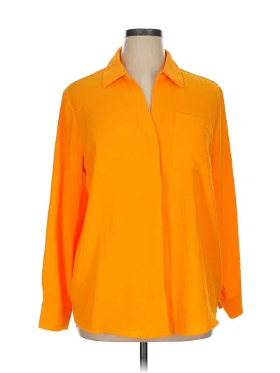 Pre-owned Joie 3/4 Sleeve Blouse In Orange