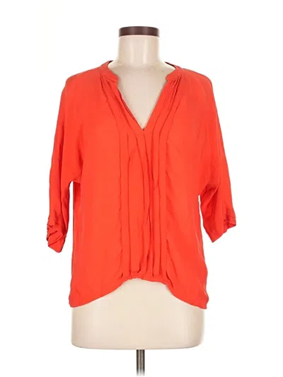 Pre-owned Joie 3/4 Sleeve Blouse In Orange