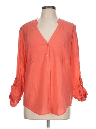 Pre-owned Joie 3/4 Sleeve Blouse In Orange