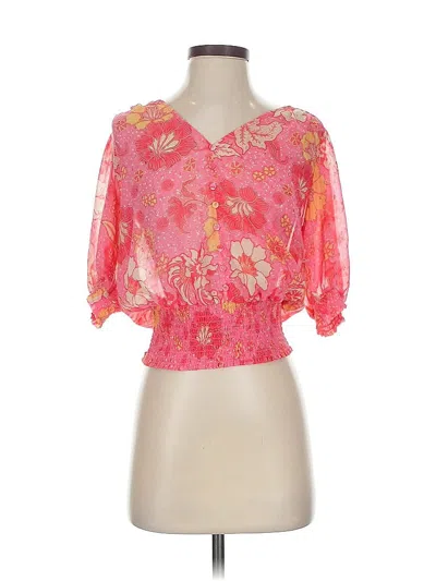 Pre-owned Joie 3/4 Sleeve Blouse In Pink