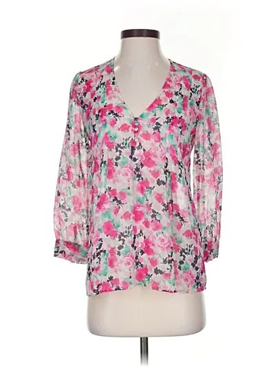 Pre-owned Joie 3/4 Sleeve Blouse In Pink