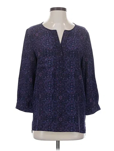 Pre-owned Joie 3/4 Sleeve Blouse In Purple