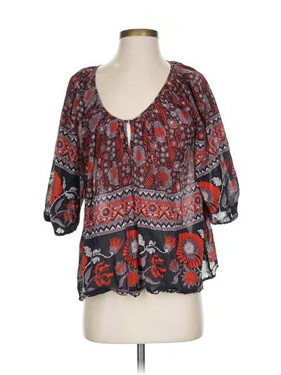 Pre-owned Joie 3/4 Sleeve Blouse In Red