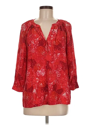 Pre-owned Joie 3/4 Sleeve Blouse In Red