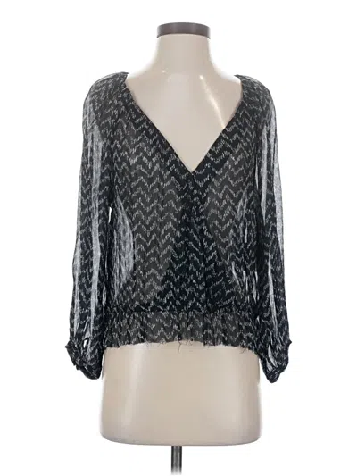 Pre-owned Joie 3/4 Sleeve Blouse In Silver