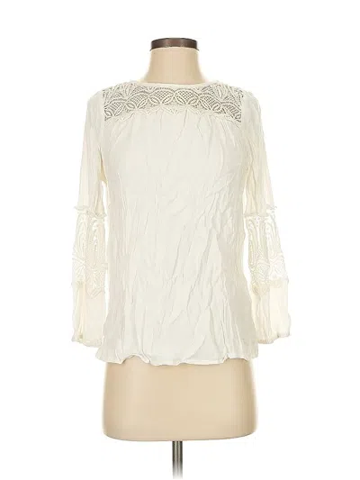 Pre-owned Joie 3/4 Sleeve Blouse In White