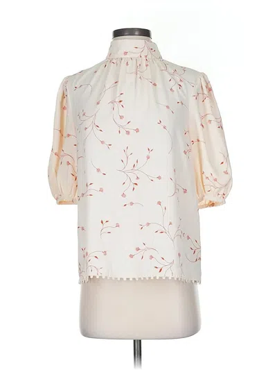 Pre-owned Joie 3/4 Sleeve Blouse In White