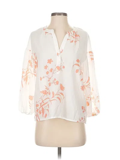 Pre-owned Joie 3/4 Sleeve Blouse In White