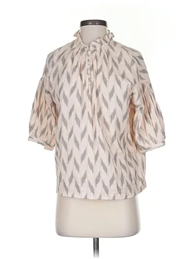 Pre-owned Joie 3/4 Sleeve Blouse In White