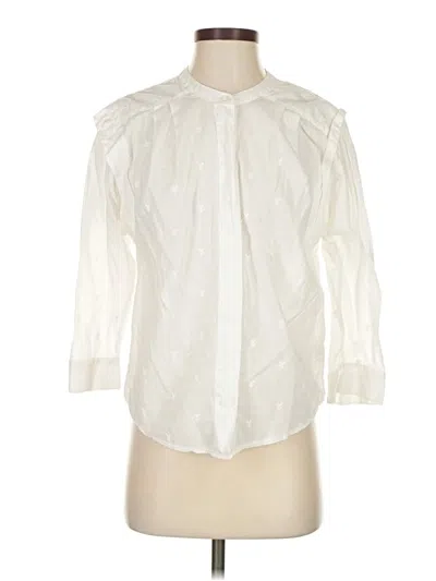 Pre-owned Joie 3/4 Sleeve Blouse In White