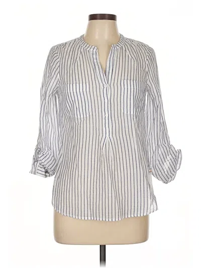 Pre-owned Joie 3/4 Sleeve Blouse In White