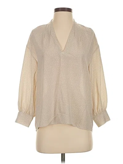 Pre-owned Joie 3/4 Sleeve Blouse In White