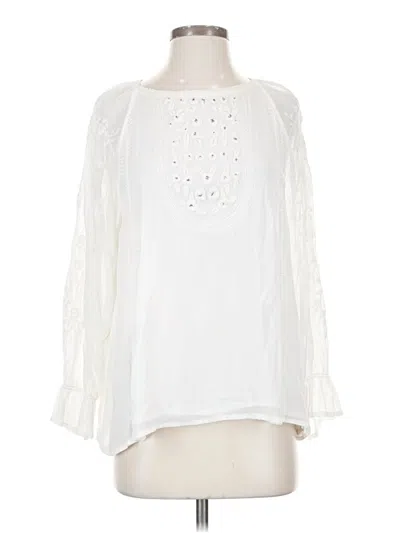 Pre-owned Joie 3/4 Sleeve Blouse In White