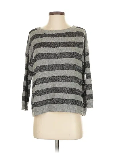 Pre-owned Joie 3/4 Sleeve T-shirt In Gray