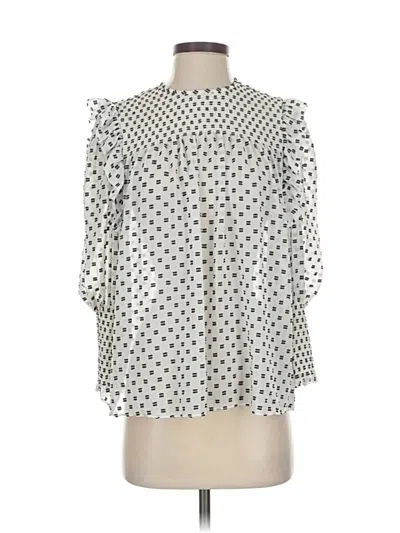 Pre-owned Joie 3/4 Sleeve T-shirt In White