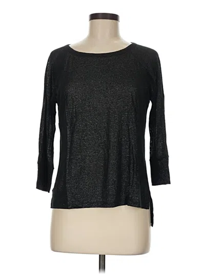 Pre-owned Joie 3/4 Sleeve Top Black Boatneck Tops