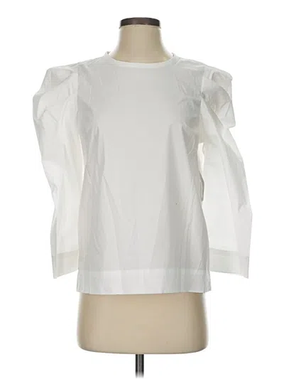 Pre-owned Joie 3/4 Sleeve Top White Boatneck Tops