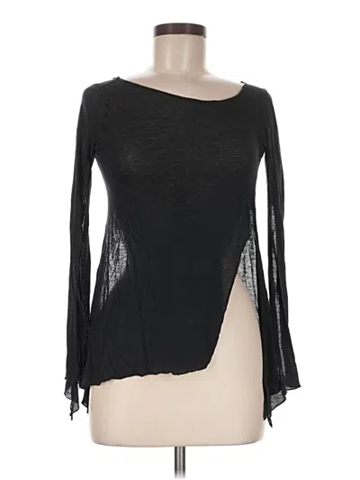 Pre-owned Joie 3/4 Sleeve T-shirt In Black