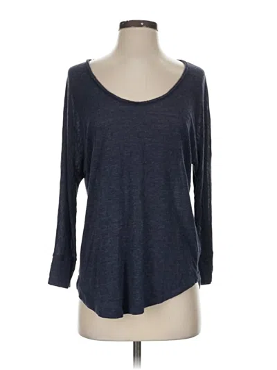 Pre-owned Joie 3/4 Sleeve T-shirt In Gray